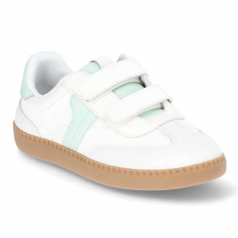 Wonder Nation Retro Style Sport Sneakers White Turquoise Size 8 Toddler